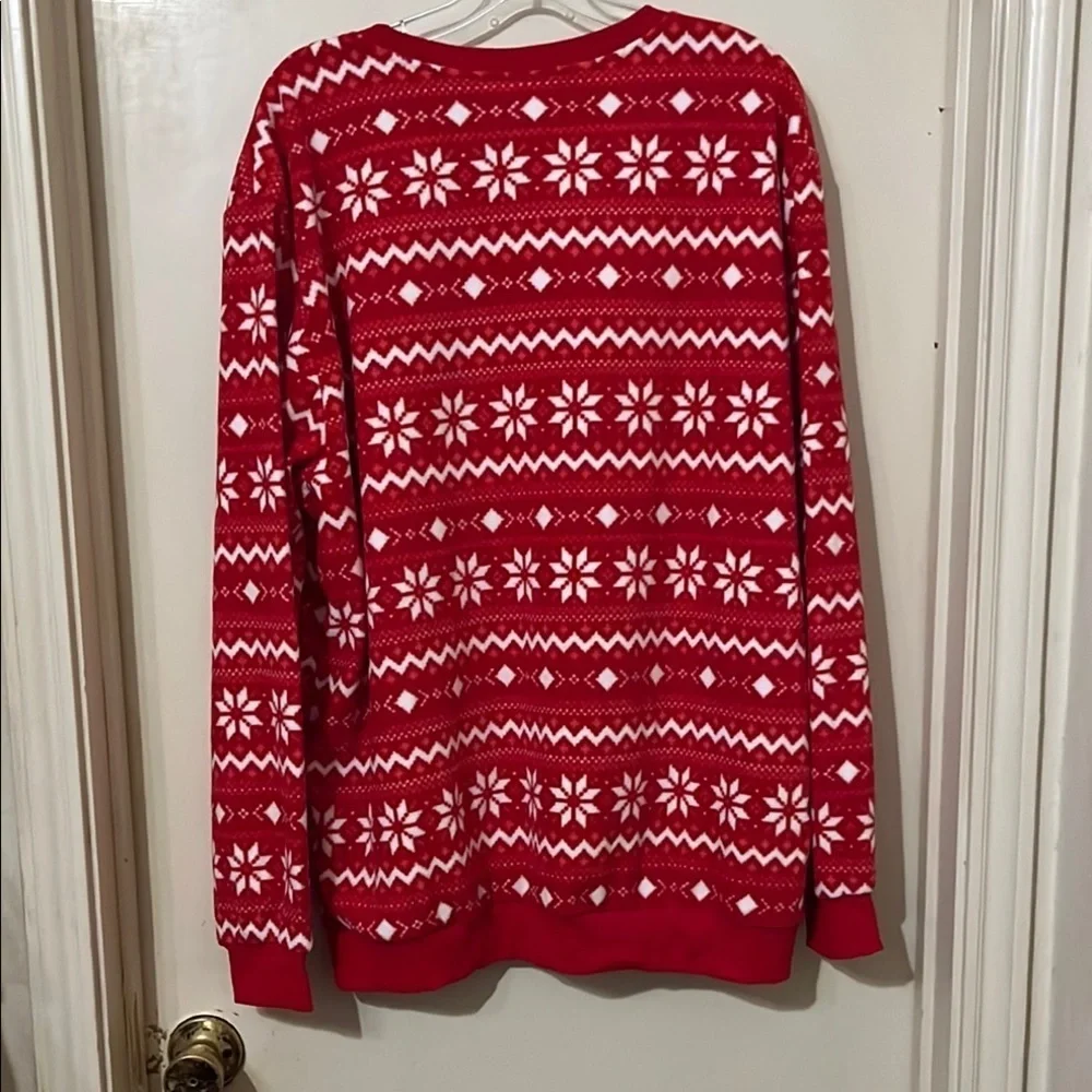 Disney Red Snowflake ❄️ Mickey Mouse Mens Sweater​